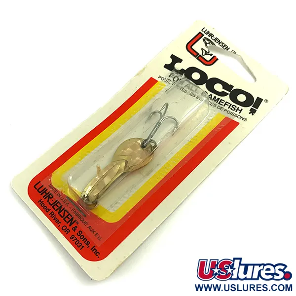 Luhr Jensen Loco 1 Cucharilla, Dorado, 4g, Prism Lite, #6052