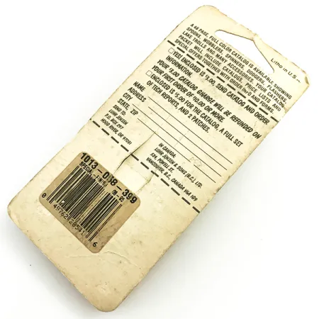 Krocodile Stubby Luhr Jensen Cucharilla, Red / Nickel, 18g, Vintage, #6053