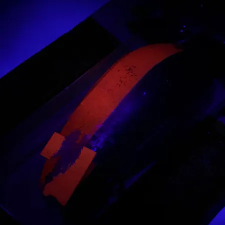 Krocodile Stubby Luhr Jensen Cucharilla, Red / Nickel, 18g, Vintage, #6053