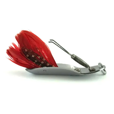 Pflueger Chum 3 Cucharilla Antialgas, Níquel / Rojo, 14g, #6062