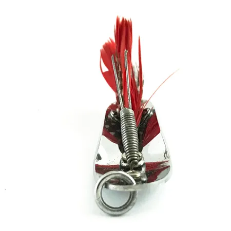 Pflueger Chum 3 Cucharilla Antialgas, Níquel / Rojo, 14g, #6062