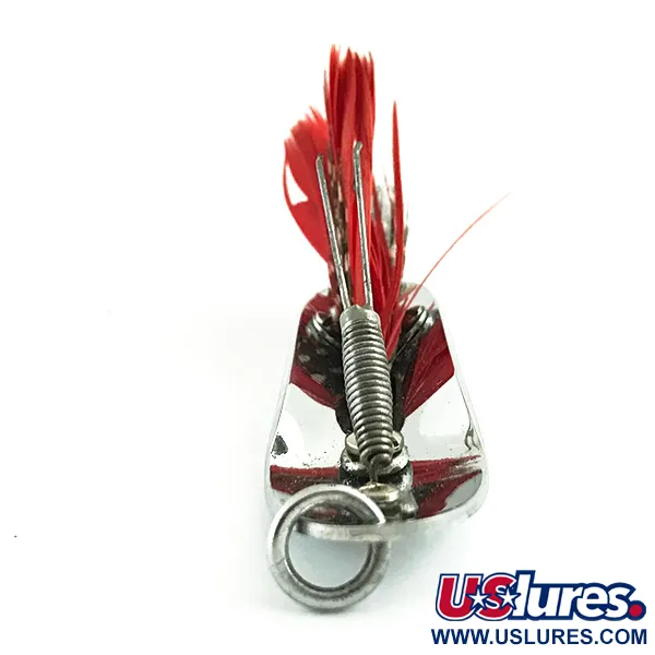 Pflueger Chum 3 Cucharilla Antialgas, Níquel / Rojo, 14g, #6062