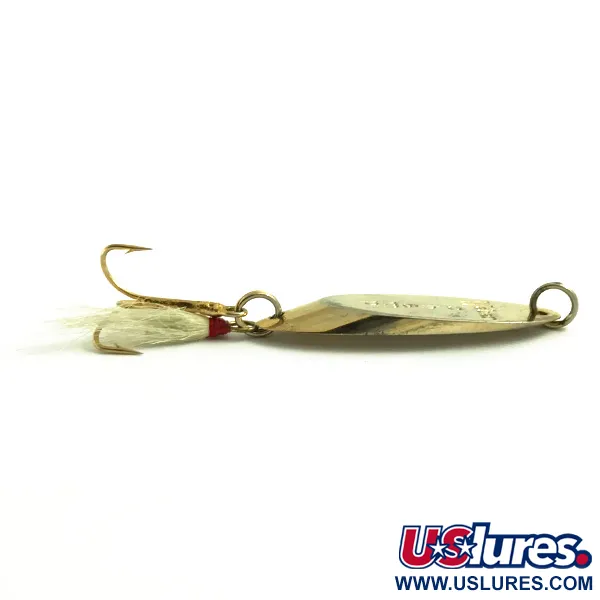 Weber MrChamp Cucharilla, Dorado, 14g, Triple con Plumas, #6068