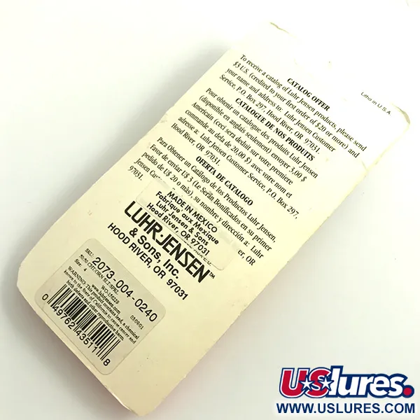 Luhr Jensen Tee Spoon Cucharilla, Verde/Amarillo Fluo, 14g, UV, #6069