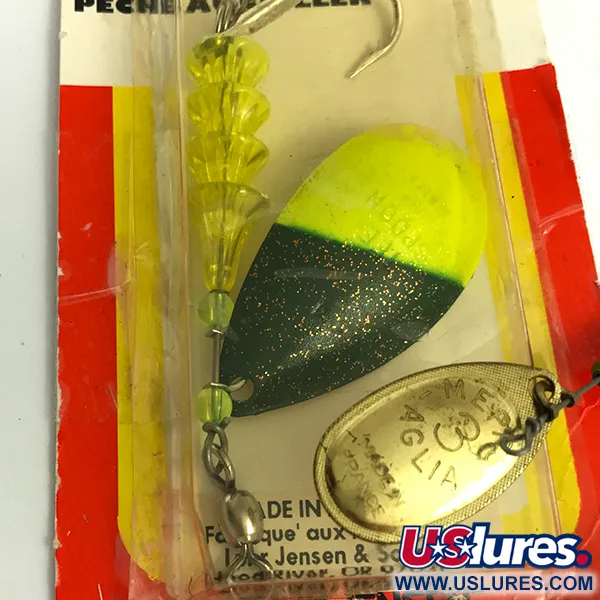 Luhr Jensen Tee Spoon Cucharilla, Verde/Amarillo Fluo, 14g, UV, #6069