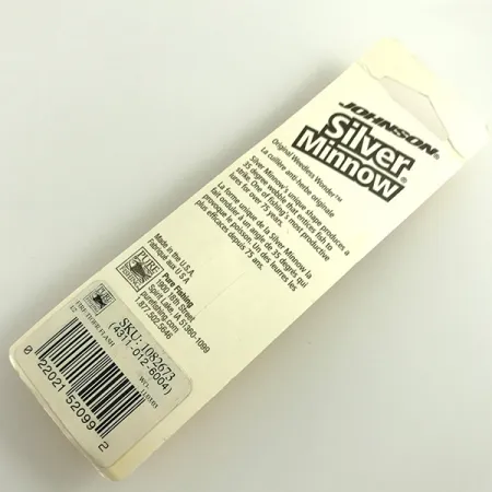 Johnson Weedless Silver Minnow Cucharilla, Fire Tiger/Níquel, 14g, #6308