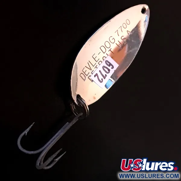 Eppinger Dardevle Devle Dog 7700 Cucharilla, Níquel/Azul, 14g, #6072