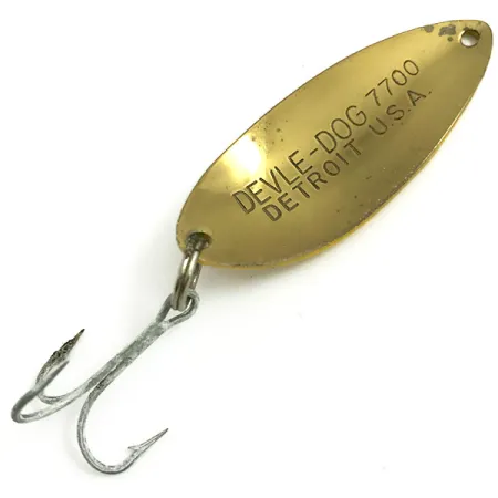 Dardevle Devle Dog 7700 Cucharilla, Five of Diamonds, 14g, Latón, #6073