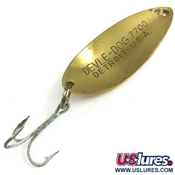 Dardevle Devle Dog 7700 Cucharilla, Five of Diamonds, 14g, Latón, #6073