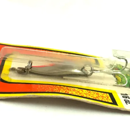 Luhr Jensen Krocodile Stubby UV Cucharilla, Níquel/Naranja/UV, 5g, #6085