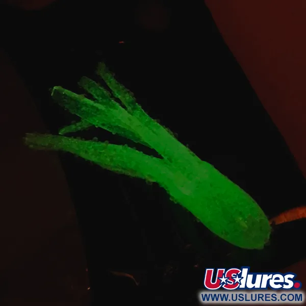 Bass Pro Shops Squermin' Squirts Tube, Blanco Glow, 3.5cm, Glow, #6094