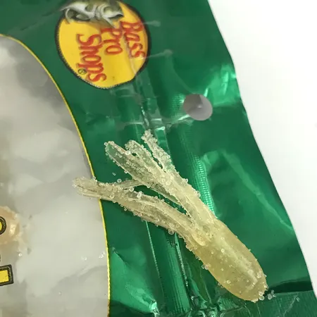 Bass Pro Shops Squermin' Squirts Tube, Blanco Glow, 3.5cm, Glow, #6094