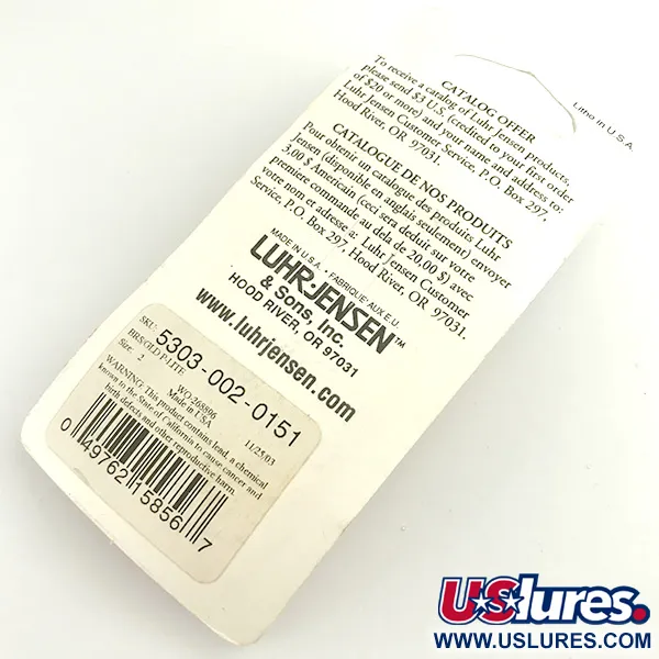 Luhr Jensen Loco 2 Cucharilla, Oro, 7g, Acabado martillado, #6100