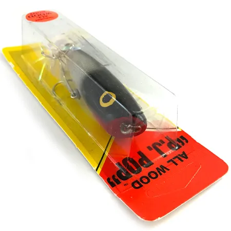 Luhr Jensen P.J.POP Popper madera, Plata / Negro, 17g, manual, #6151