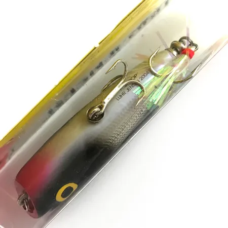 Luhr Jensen P.J.POP Popper madera, Plata / Negro, 17g, manual, #6151