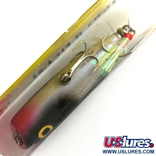 Luhr Jensen P.J.POP Popper madera, Plata / Negro, 17g, manual, #6151