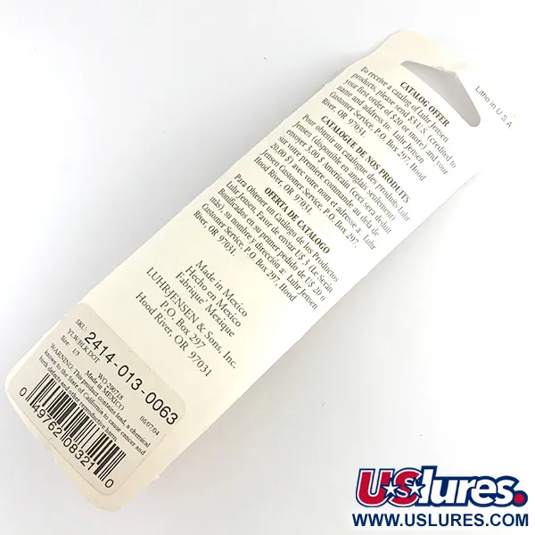 Luhr Jensen Shyster Cucharilla, Amar/Oro/Holo, 9g, Pluma, #2414-013-0063