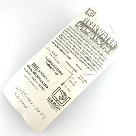 Luhr Jensen ClearWater Flash UV Spinner, Plata, 7g, Efecto UV, #6154