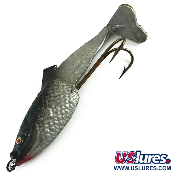 Vivif Swim Bait, Negro-Plata, 10g, Diseño Living Tail, #6165