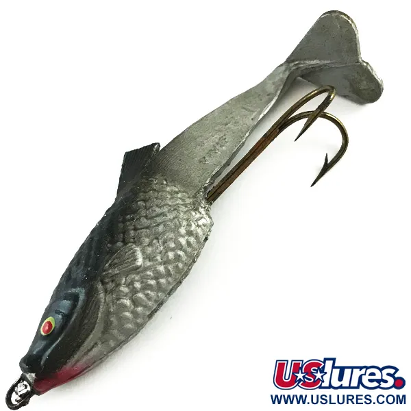 Vivif Swim Bait, Negro-Plata, 10g, Diseño Living Tail, #6165