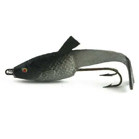 Vivif Swim Bait, Negro-Plata, 10g, Diseño Living Tail, #6165
