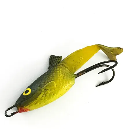 Vintage VIVIF Swim Bait, Amarillo, 6g, Señuelo Blando, Francia, #6166