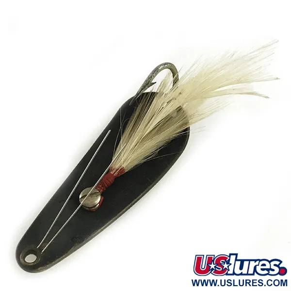 Weezel bait Rex Spoon Cucharilla, Latón / Negro, 12,5g, Anti-enganche, #6181