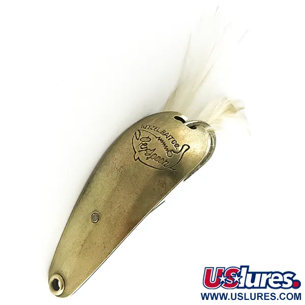 Weezel bait Rex Spoon Cucharilla, Latón / Negro, 12,5g, Anti-enganche, #6181