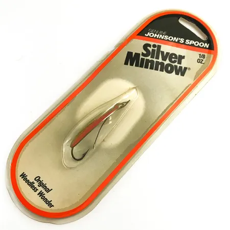 Johnson Silver Minnow Cucharilla Anti-algas, Verde/Naranja/Níquel, #6193