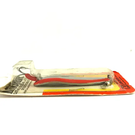 Luhr Jensen Krocodile Die #4 UV Cucharilla, Níquel/Rojo, 14g, UV, #6195