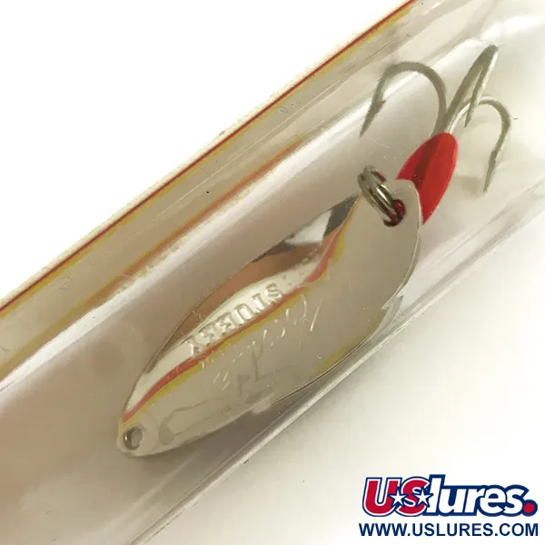 Luhr Jensen Krocodile Stubby Cucharilla, Níquel martillado, 18g, #6221