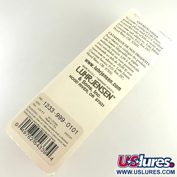 Luhr Jensen Krocodile Stubby Cucharilla, Níquel martillado, 18g, #6221