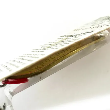 Luhr Jensen Krocodile Die #4 UV Cucharilla, Latón/UV Rojo, 14g, #6228