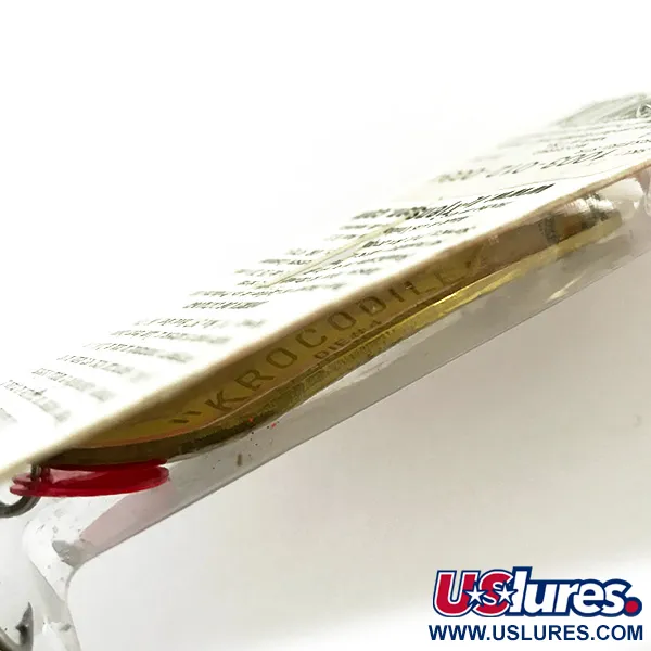 Luhr Jensen Krocodile Die #4 UV Cucharilla, Latón/UV Rojo, 14g, #6228