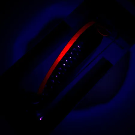 Luhr Jensen Krocodile Die #4 UV Cucharilla, Latón/UV Rojo, 14g, #6228