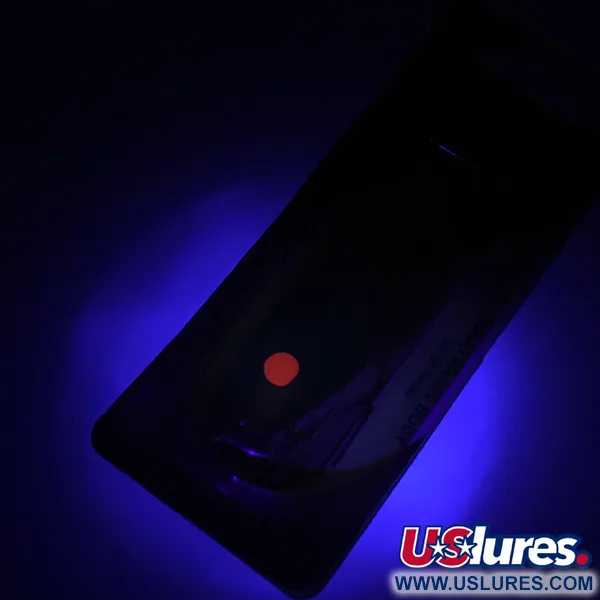 Luhr Jensen Les Davis Hotrod Cucharilla, Nickel/Red Dot UV, 14g, #6229