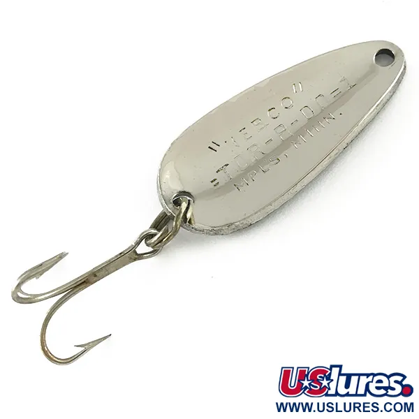 Cucharilla Nebco Tor-P-Do 1, Níquel martillado / Negro, 7g, #6235