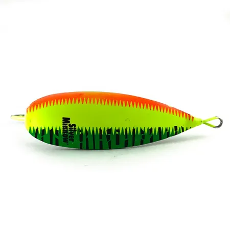 Johnson Silver Minnow UV Cucharilla, Naranja/Verde, 21g, UV, #6237