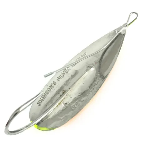 Johnson Silver Minnow UV Cucharilla, Naranja/Verde, 21g, UV, #6237