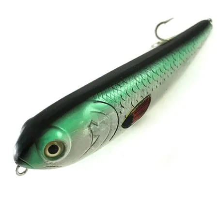 Bass Pro Shops XTS Pencil Plug Paseante, Gris/Verde, 14g, #6240