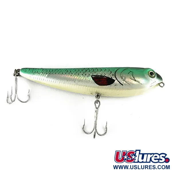 Bass Pro Shops XTS Pencil Plug Paseante, Gris/Verde, 14g, #6240