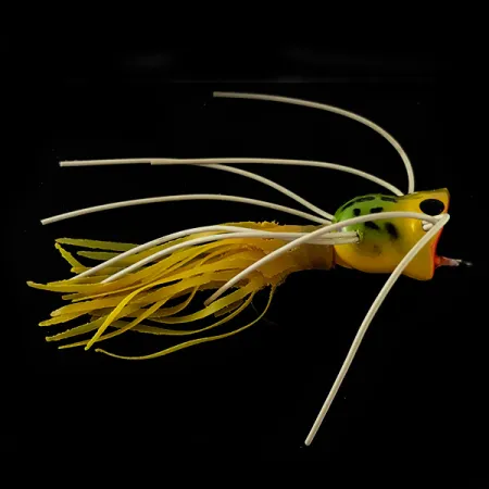 Fred Arbogast Hula Popper Popper, Frog, 1,6g, Faldellín Goma, #6241