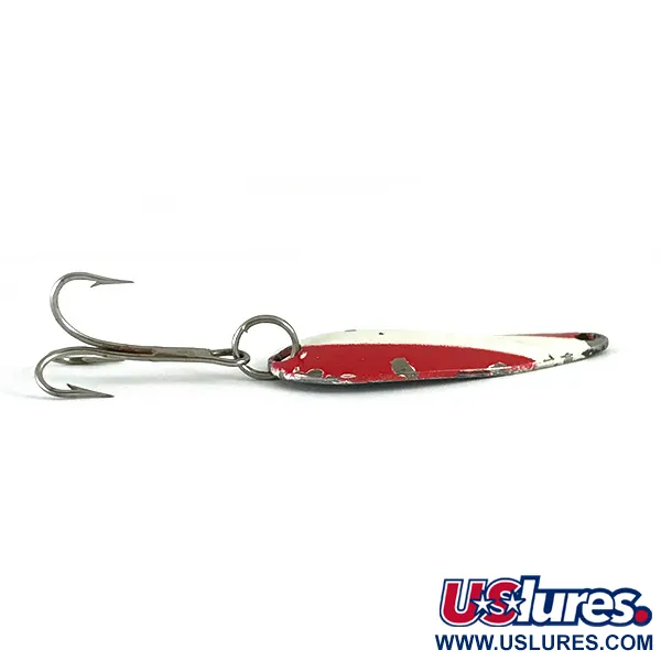 Keystone Cucharilla, Rojo/Blanco/Níquel, 5,5g, Rayas Diagonales, #6245