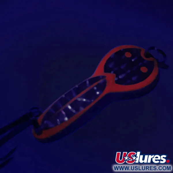 Acme Dazzler #2 UV Cucharilla, Plata/Rojo, 7g, Reacción UV, #6262