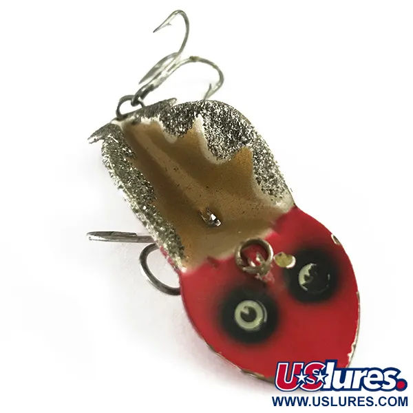 Buck Perry Spoonplug Cucharilla, Rojo/Oro/Plata, 10g, #6263