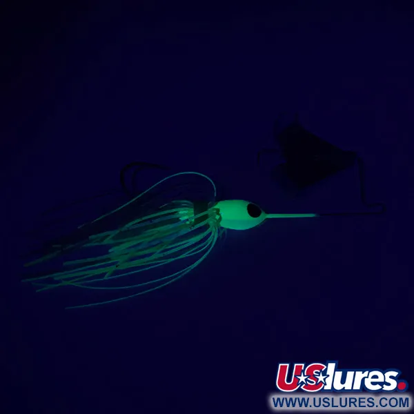 Strike King Mini Pro-Buzz Buzzbait, Níquel/Verde Fluo, 10g, Glow, #6302