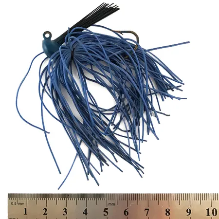 Bass Jig, Azul, 10g, Anti-maleza, #6324