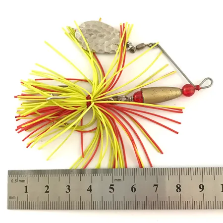 Spinner Bait Spinnerbait, Latón/Níquel/Amarillo UV, 12g, UV activo, #6327