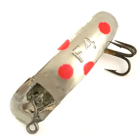 Yakima Bait FlatFish F4 UV Señuelo, Plata / Rojo, 1.7g, UV, #6360