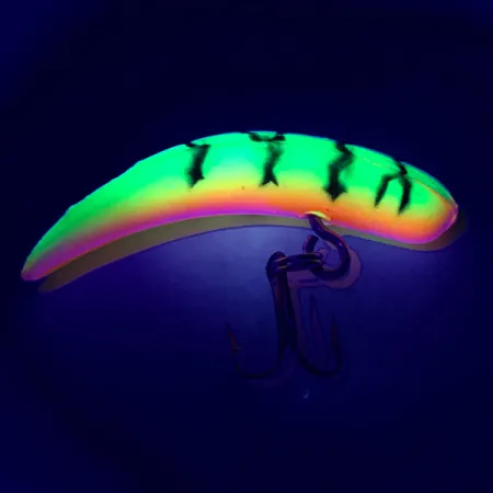 Yakima Bait FlatFish F4 UV Señuelo Cacea, Fire Tiger, 1,4g, UV, #6751